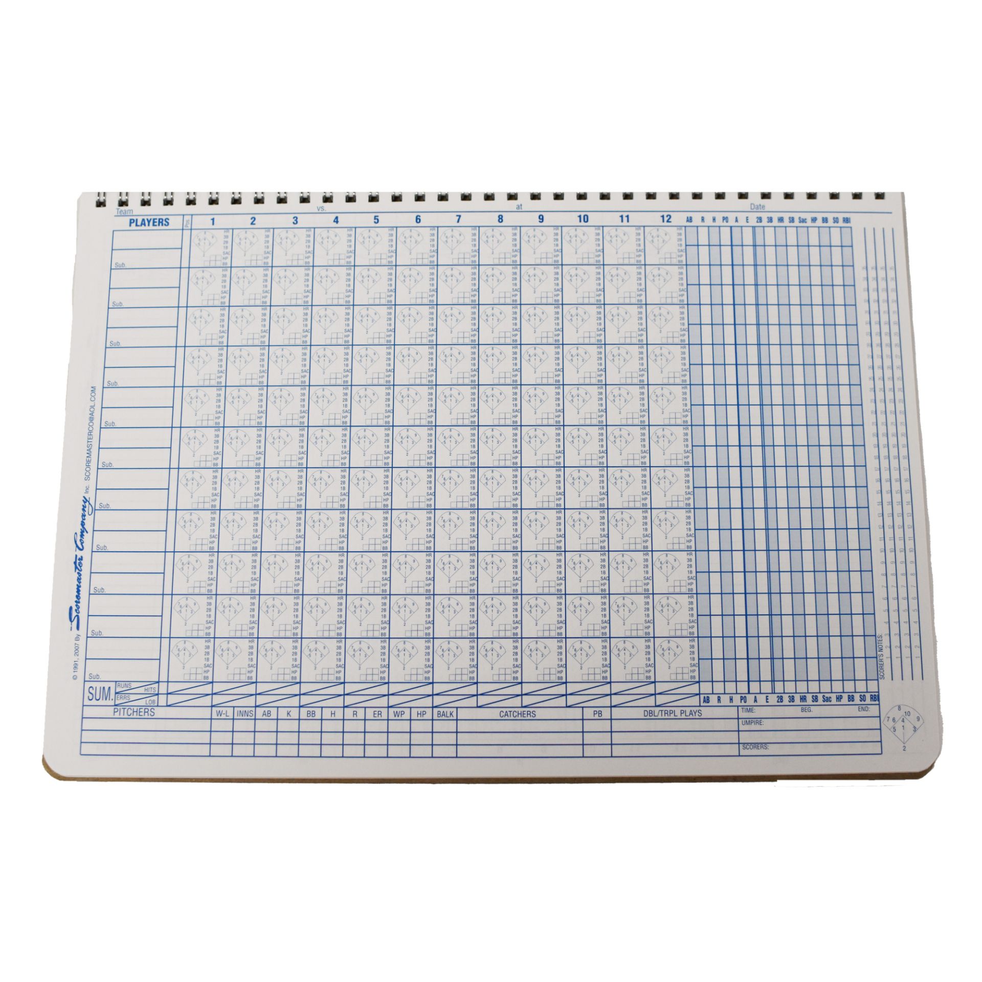BRL. Babe Ruth Scoremaster Scorebook